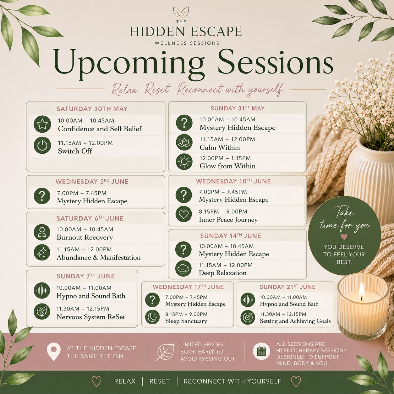 The Hidden Escape Wellness Sessions
